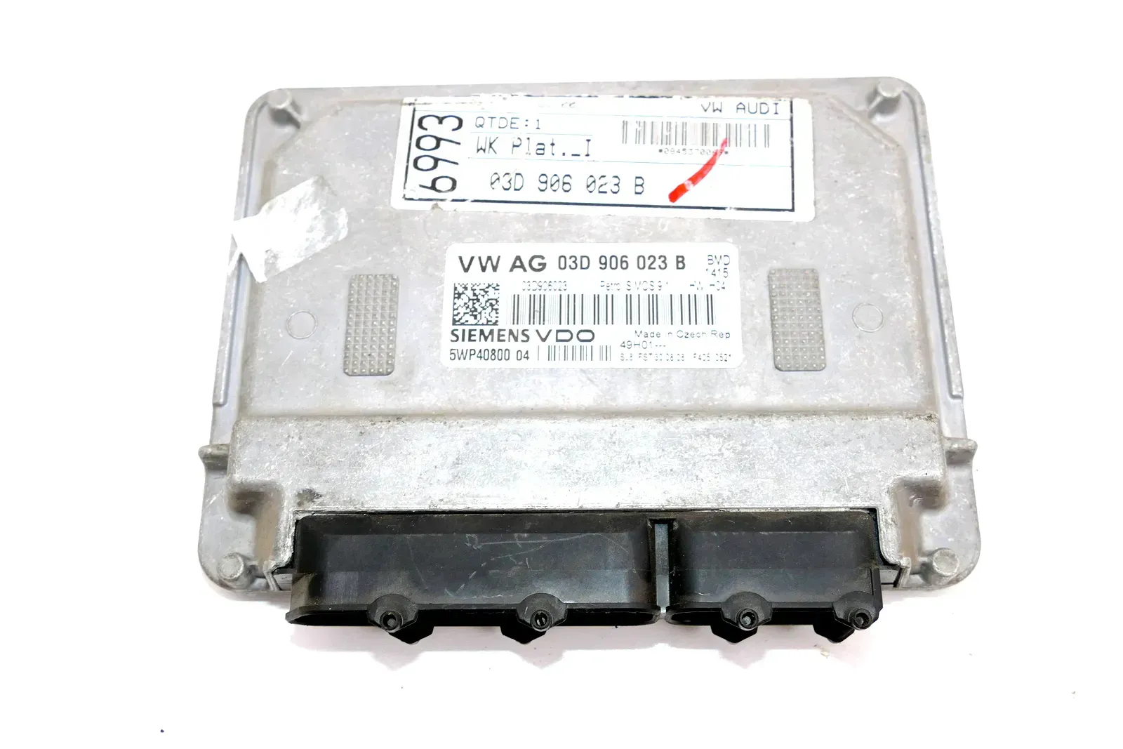 +VW Polo 9N Fox Motorsteuergerät Motor 1,2 40KW 54PS 03D906023B BMD Skoda Fabia - Bild 1