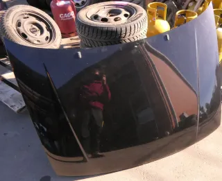 VW Polo 6N Motorhaube Klappe vorn vorne schwarz LC9Z - Bild 1