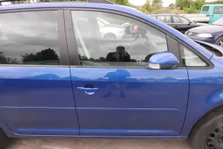 VW Touran 1T 1T3 Tür vorne rechts Beifahrertür blau LC5C- ohne Anbauteile - Bild 1