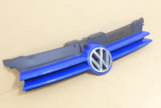VW Golf 4 Grill Kühlergrill VW Zeichen Logo blau LW5Z - Mängel - Bild 3