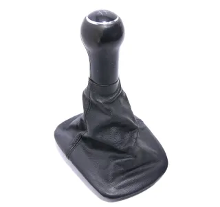 VW Golf 4 Bora Schaltknauf Schaltsack Schaltung Schaltknüppel schwarz 5-Gang - Bild 1