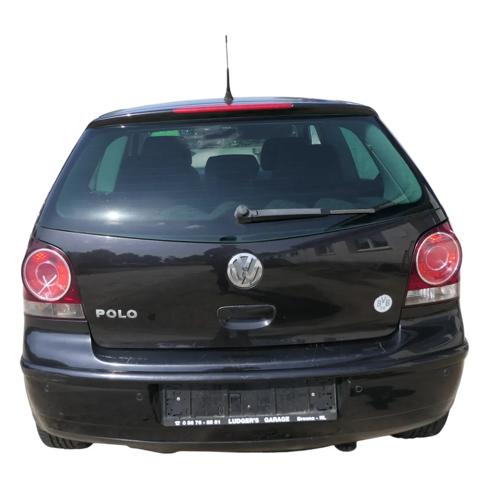 VW Polo 9N3 9N Heckklappe Kofferraumklappe Klappe schwarz LC9Z ohne Anbauteile - Bild 1