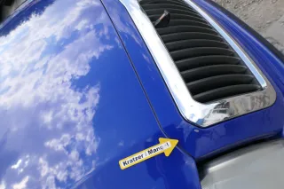 Skoda Fabia 6Y Motorhaube Klappe vorne blau LF5K mit Grill vorn - Bild 5
