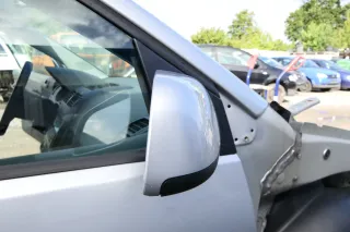 VW Polo 9N manueller Spiegel Außenspiegel rechts vorne silber LA7W - Bild 3
