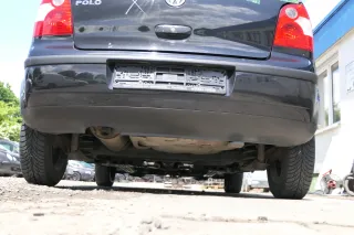VW Polo 9N 9N3 Stoßstange Heckstoßstange hinten schwarz LC9Z - black magic met - Bild 3