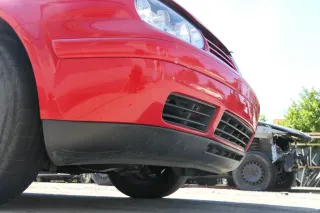 VW Golf 4 1J Stoßstange vorne Stoßfänger vorn rot LP3G - Bild 6