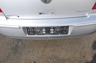 VW Polo 6N2 Stoßstange hinten Heckstoßstange Stoßfänger silber LA7W - Bild 5
