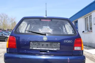 VW Polo 6N Heckklappe Klappe hinten Kofferraumklappe mit Scheibe blau LB5N - Bild 1