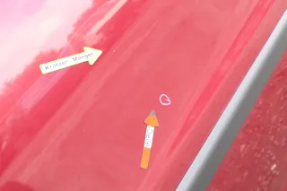 Seat Leon Toledo 1M Tür vorne links Fahrertür rot LS3R - Bild 7