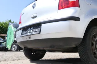 VW Polo 9N 9N3 Stoßstange Heckstoßstange hinten silber grau LA7W - Bild 4