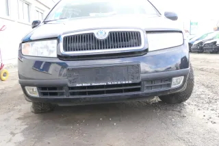 Skoda Fabia 6Y Stoßstange Stoßfänger vorne schwarz LF9R 2000-2004 - Bild 1