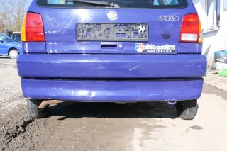 VW Polo 6N Stoßstange hinten 2-geteilte Heckstoßstange blau LD5D Stoßfänger - Bild 7