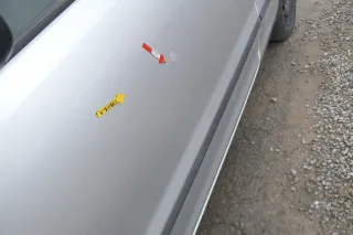 VW Fox 5Z Tür vorne links Fahrertür silber LA7W - Bild 3