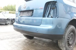VW Touran 1T Stoßstange hinten Heckstoßstange Stoßfänger blau grün LC5Q - Bild 4