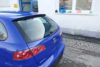 Seat Ibiza 6L Heckklappe Klappe hinten Kofferraumklappe blau LS5G ohneBremsleuch - Bild 4