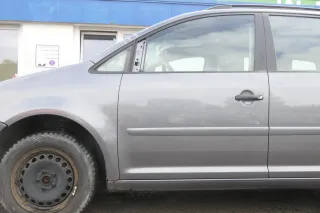 VW Touran 1T 1T3 Tür vorne links Fahrertür grau LD7X OHNE Anbauteile Cross - Bild 1