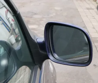 VW Polo 6N2 elektrischer Spiegel Außenspiegel rechts außen blau LB5N - Bild 1