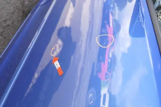 VW Polo 9N 9N3 Tür vorne links Fahrertür 4/5-Türer blau LA5M ohneAnbautei - Bild 3