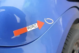 VW Polo 9N 9N3 Tür hinten rechts 4/5-Türer blau LA5M - Bild 4
