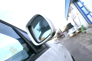 VW Lupo Arosa manueller Spiegel Außenspiegel rechts weiß LB9A - MÄNGEL - Bild 2