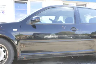 VW Golf 4 Bora Tür vorne links Fahrertür 2/3-Türer schwarz L041 ohne - Bild 1