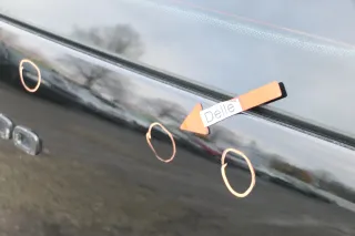 VW Lupo 6X Heckklappe Klappe Kofferraumklappe Scheibe schwarz L041 ohneAnbautei - Bild 3