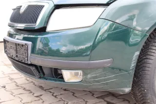Skoda Fabia 6Y Stoßstange Stoßfänger vorne grün LF8C 2000-2004 - Bild 4