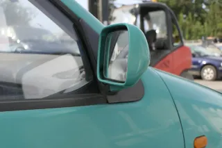 VW Polo 6N manueller manuell Spiegel Außenspiegel rechts grün LD6D & Glas - Bild 3