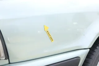 Audi 80 Kotflügel vorne links grün LY6N - Bild 3