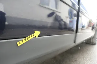 Audi A4 B6 8E nur Türblatt Tür hinten rechts blau LZ5L Kombi+Limo - Bild 2