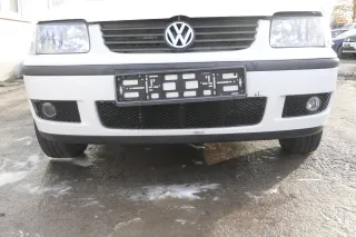 VW Polo 6N2 Stoßstange vorne Frontstoßstange Stoßfänger weiß LB9A +Grill - Bild 1