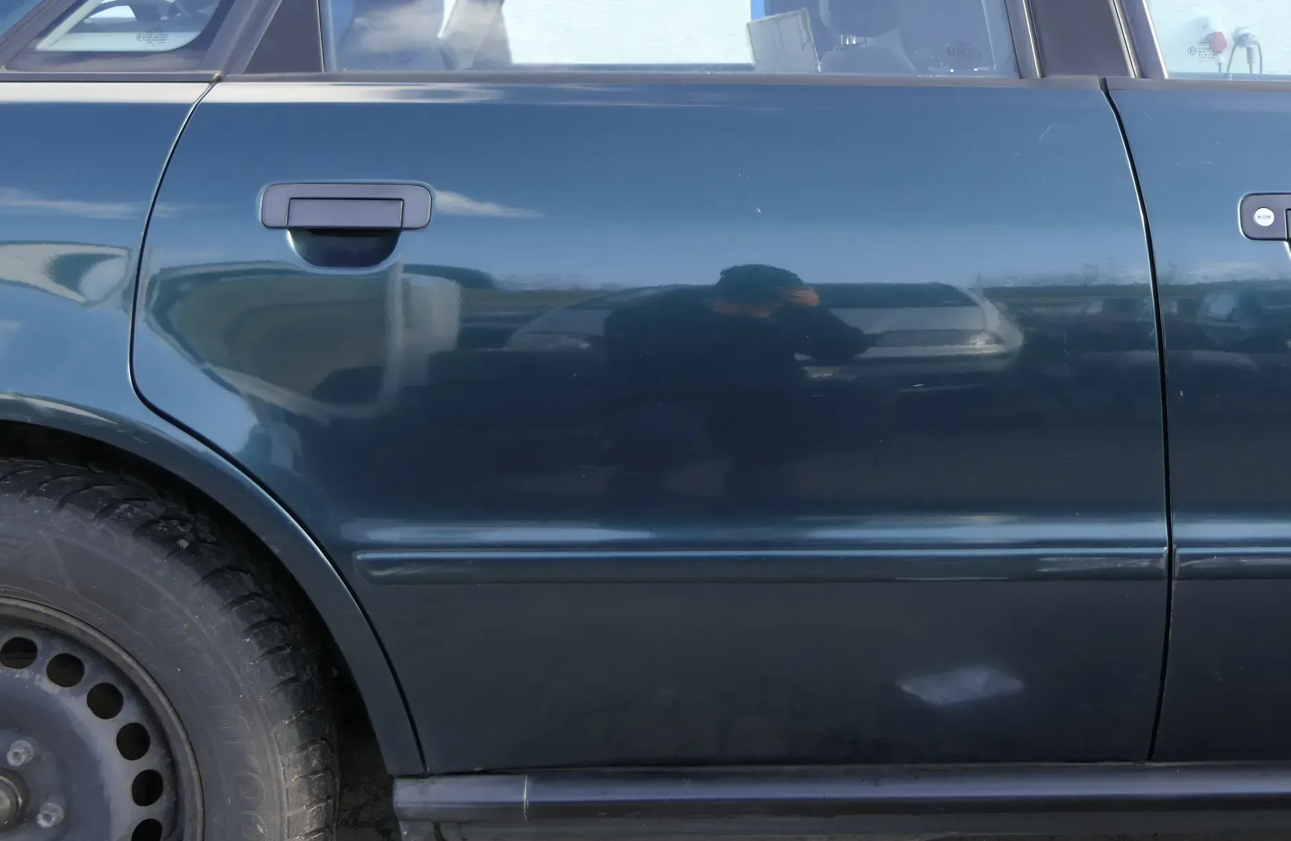 Audi A4 B5 Tür Türblatt hinten rechts grün LZ6U Kombi Limo - Bild 1