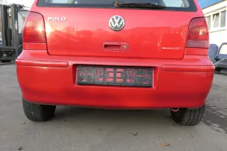 VW Polo 6N2 Stoßstange hinten Heckstoßstange Stoßfänger rot LP3G flash - Bild 1