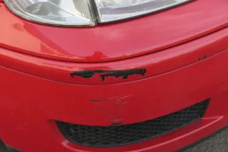 VW Polo 6N2 Stoßstange vorne Frontstoßstange Stoßfänger rot LP3G ohneGrill - Bild 2