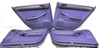 Audi A6 4B Bj.1998 Türverkleidung Verkleidung Tür vorne+hinten blau royalblau - Bild 1