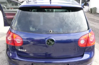 VW Golf 5 V Heckklappe hinten Kofferraumklappe mit Scheibe blau LD5Q Spoiler - Bild 1