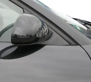 Seat Ibiza 6L elektrischer beheizter Spiegel Außenspiegel rechts schwarz LC9Z - Bild 1