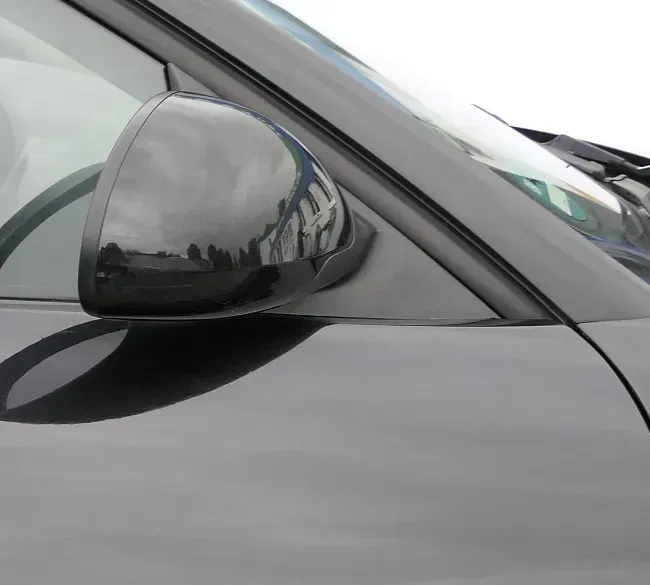 Seat Ibiza 6L elektrischer beheizter Spiegel Außenspiegel rechts schwarz LC9Z - Bild 1