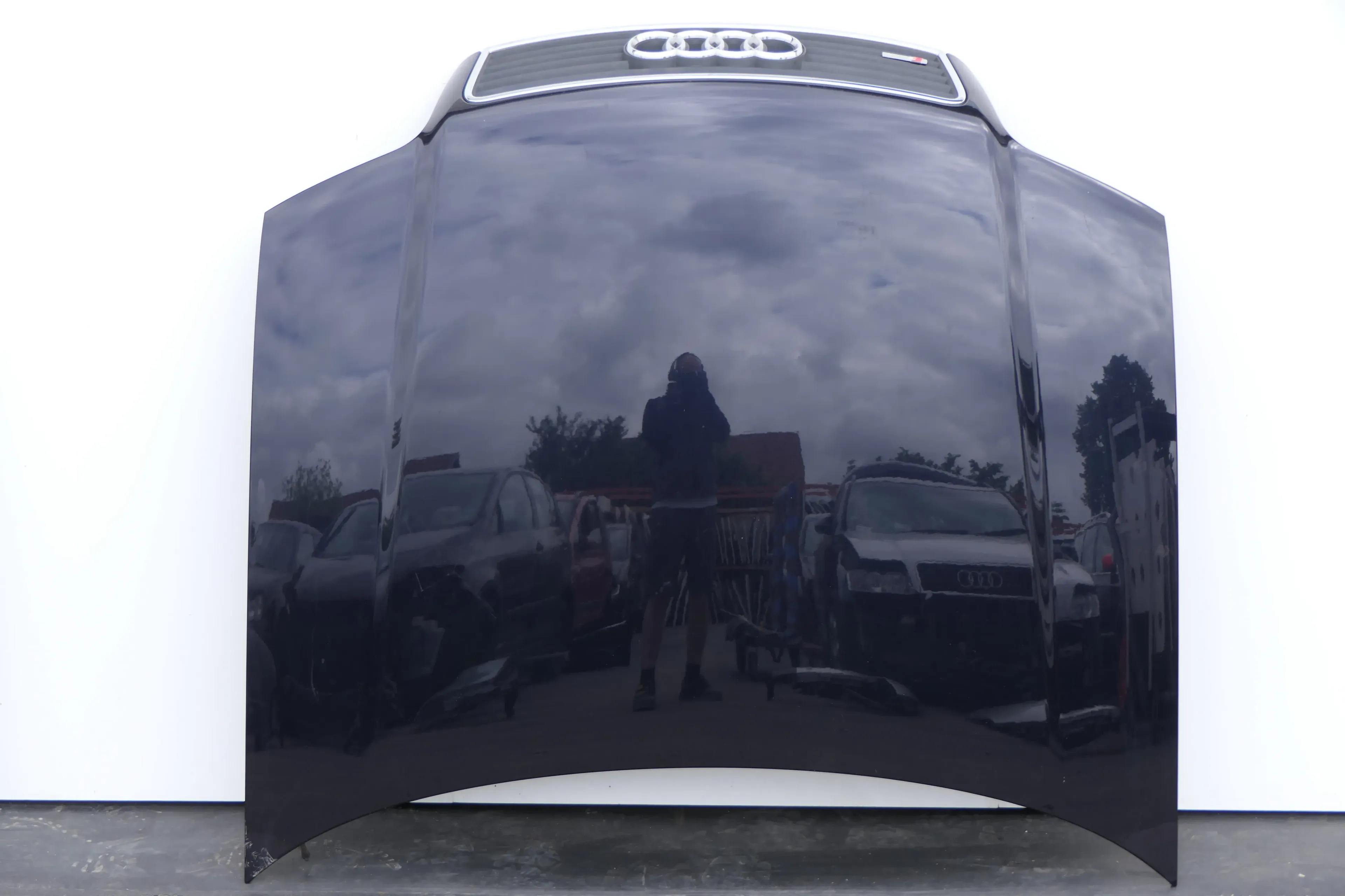 Audi A6 4B Motorhaube Klappe vorn Facelift (ab. Mitte 2002) blau lila LZ5L - Bild 1
