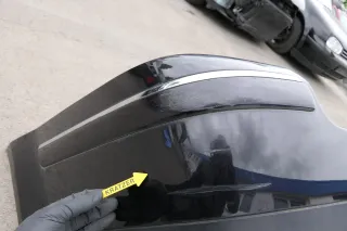 VW Passat 3BG Kombi Stoßstange hinten Heckstoßstange Stoßfäng schwarz LC9Z metal - Bild 6