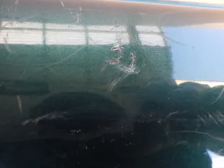 VW Polo 6N Stoßstange hinten Oberteil der 2-geteilte Heckstoßstange grün LC6P me - Bild 3