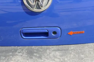 VW Polo 6N2 Heckklappe Klappe hinten Kofferraumklappe blau LA5C - ohne Anbaute - Bild 7