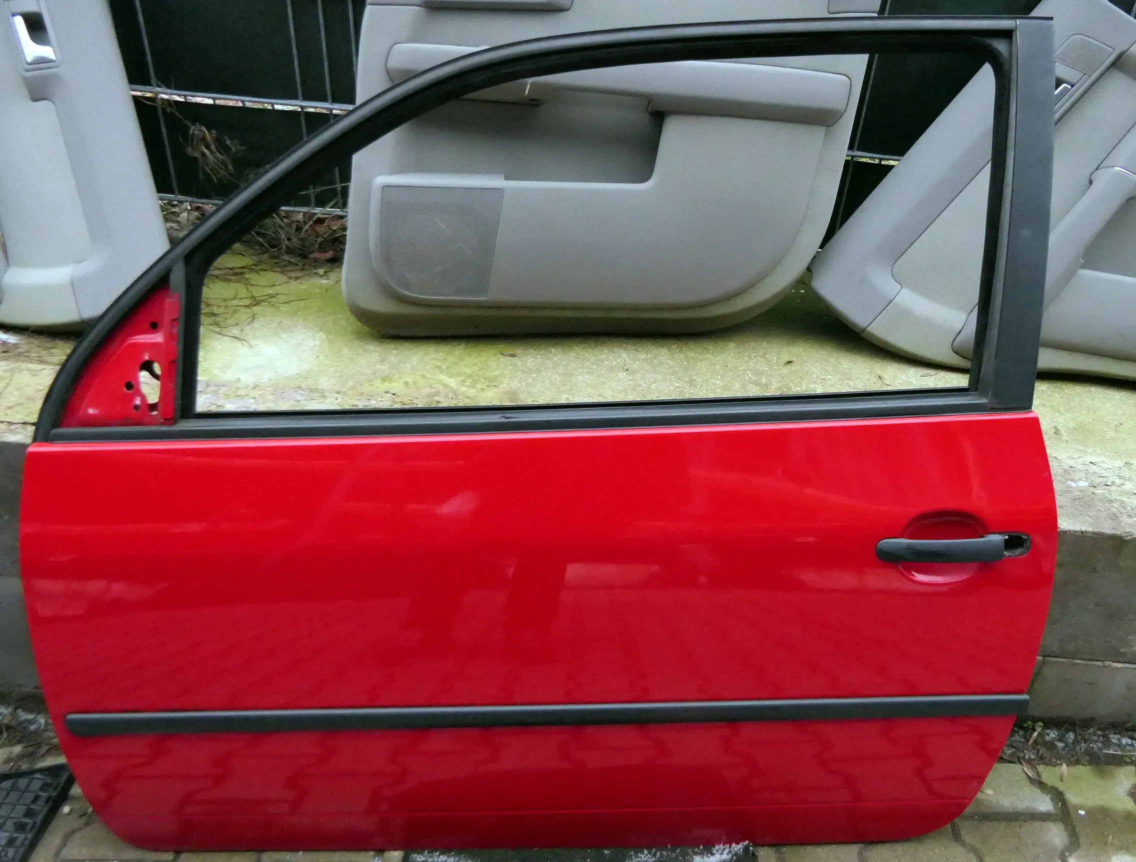 VW Lupo Seat Arosa Tür vorne links Fahrertür rot LP3G ohne Anbauteile (mechan - Bild 1