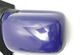 VW Polo 6N manueller manuell Spiegel Außenspiegel rechts mit Glas blau LD5D - Bild 2