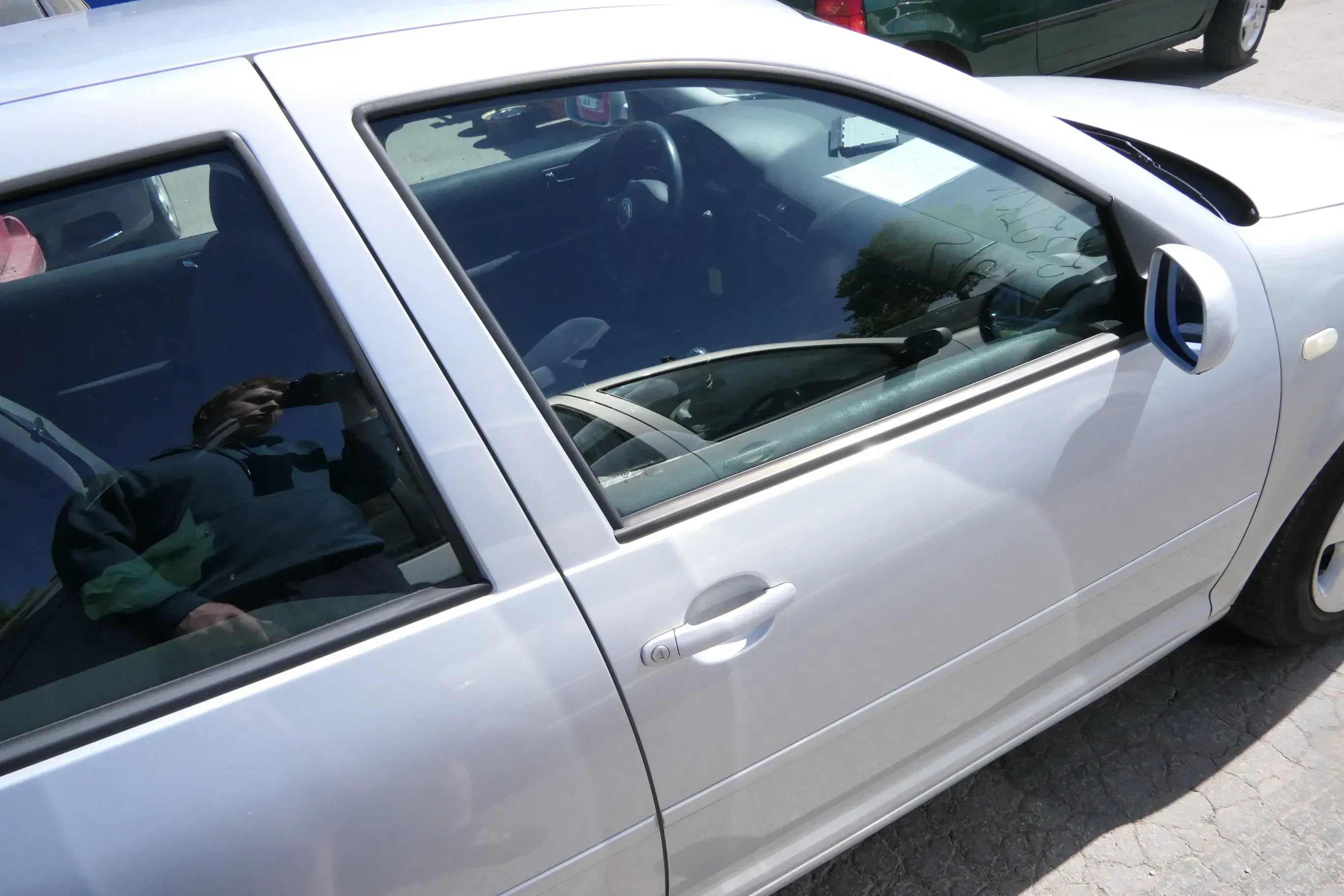 VW Golf 4 Bora Tür vorne rechts Beifahrertür 4/5-Türer+Kombi Variant silber LB7Z - Bild 1