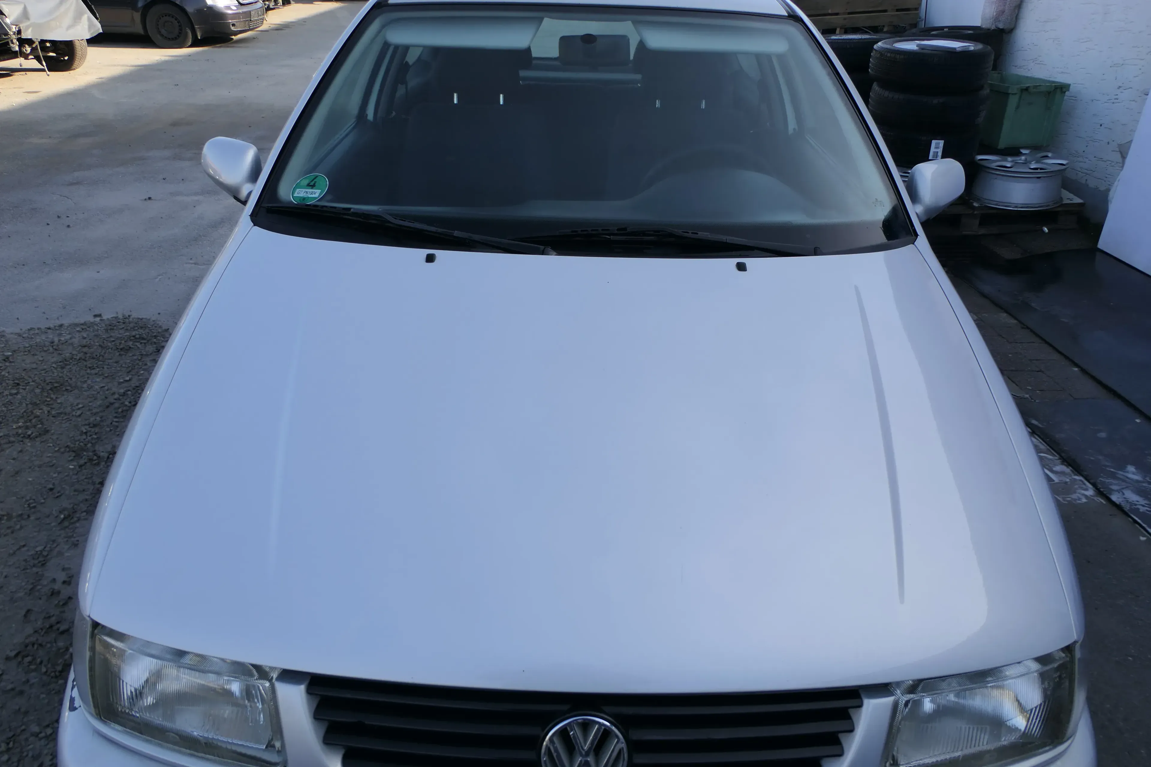 VW Polo 6N Motorhaube Haube vorne Klappe silber LB7Z satinsilber - Bild 1