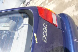 VW Polo 6N Heckklappe Klappe hinten Kofferraumklappe mit Scheibe blau LB5N - Bild 7