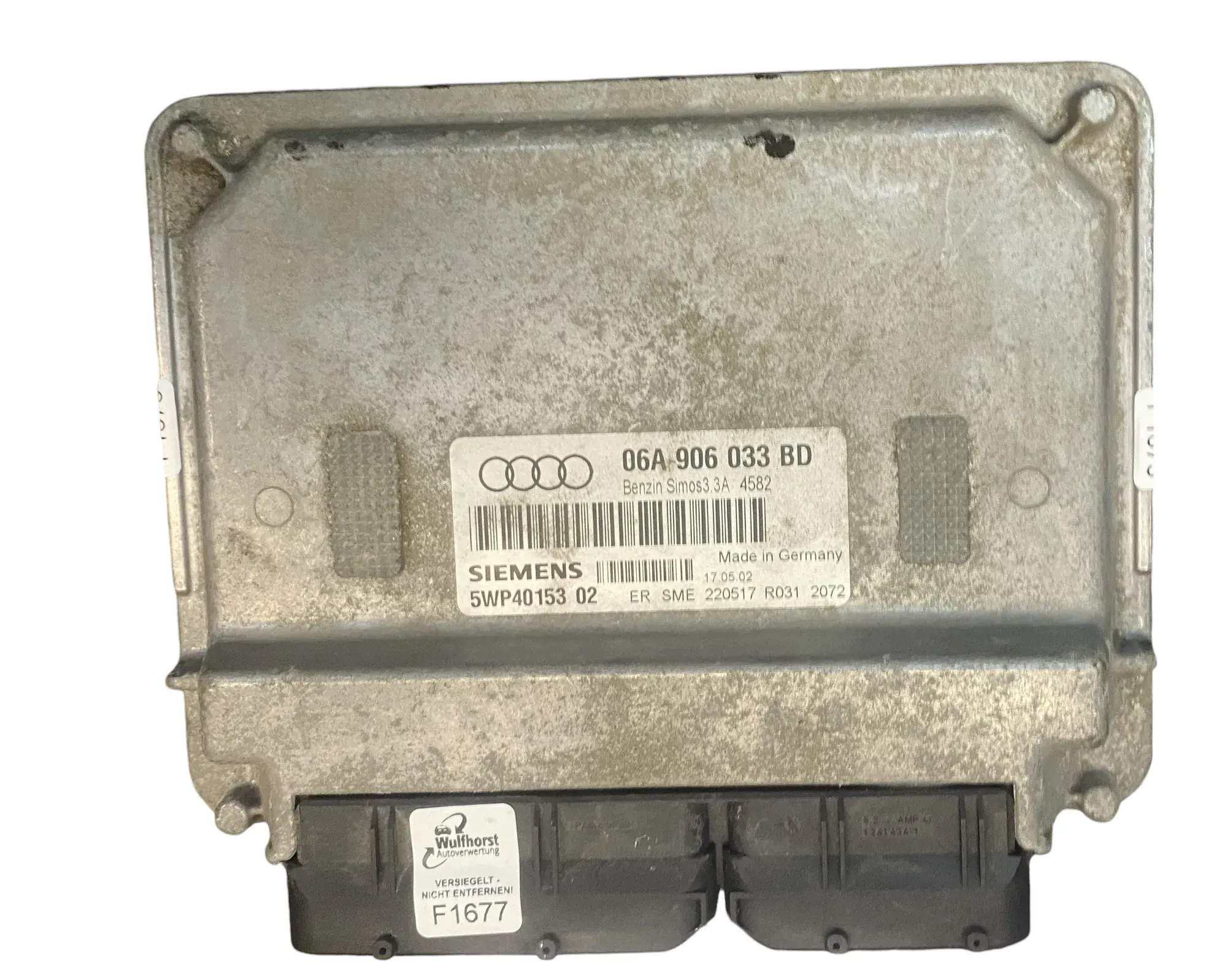 Audi A3 8L Steuergerät Motor 06A906033BD BFQ 1,6 75kw 101PS - Bild 1