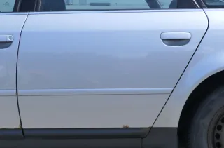 Audi A6 4B C5 Tür Türblatt hinten links grau silber LY7M nur Türblatt - Bild 1