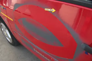 Sharan 7M Alhambra Tür links vorne Fahrertür rot bis Bj1999 ohne Anbaute - Bild 4